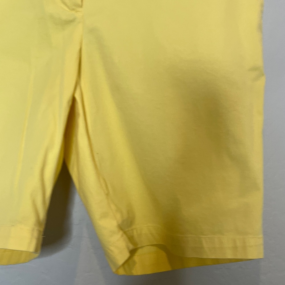 Talbots Bright Yellow Chino Bermuda Shorts size 6 - Picture 5 of 9